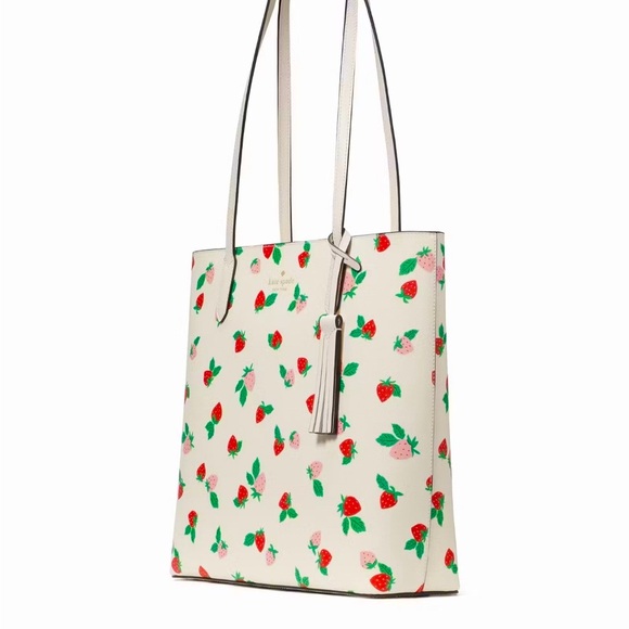 Kate Spade Strawberry Leather Tote NWT - Picture 8 of 9